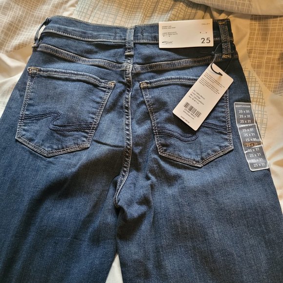 *New W Tags* Silver Jeans Co. Calley Skinny Super High Rise - Picture 2 of 5